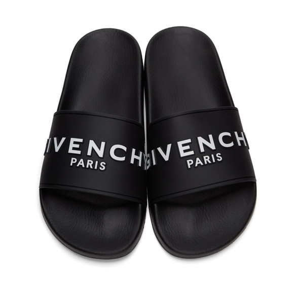 GIVENCHY Black Paris Flat Sandals - Picture 7 of 11